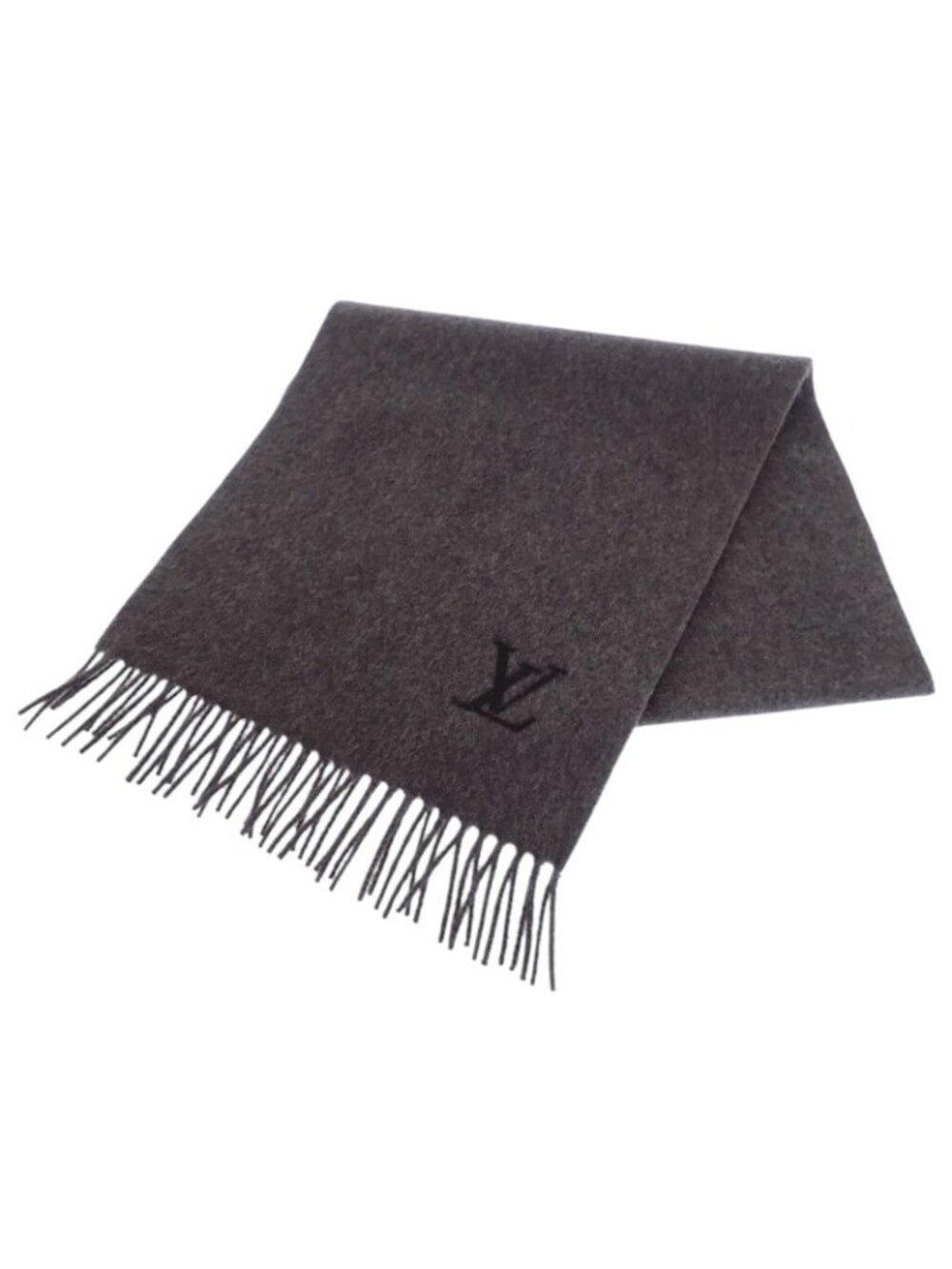Louis Vuitton Echarpe Jerram Scarf Cashmere Gray